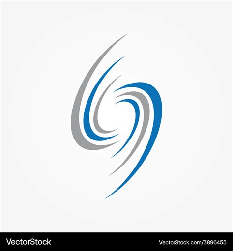 Spiral And Swirls Logo Design Elements Royalty Free Vector