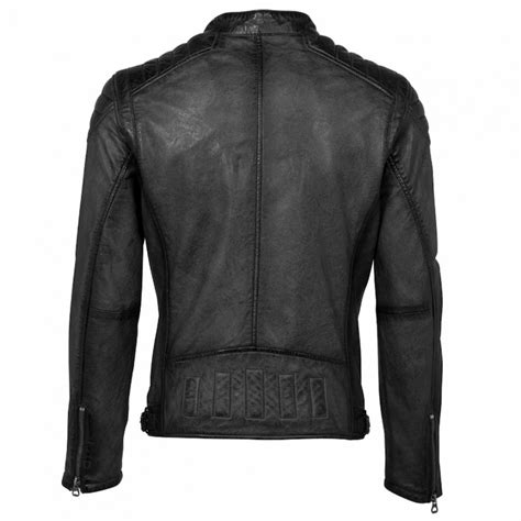 Geaca De Piele Barbati Gipsy Neagra Colt W18 LASANV