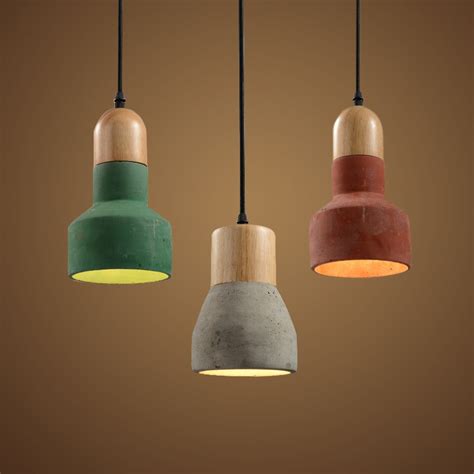 Creative DIY Concrete pendant light Fixture