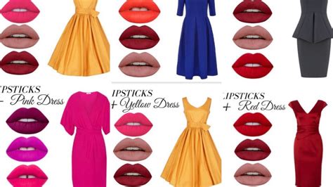 Lipstick Shades With Dresses Lipstick And Dresses Choose Lipstick With Favourite Dress