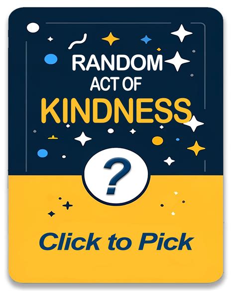 Random Act Of Kindness Cards Great Day News