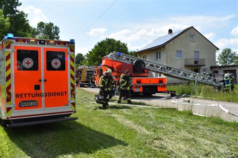 Entstehungsbrand in Wohngebäude in Oberopfingen Freiwillige Feuerwehr