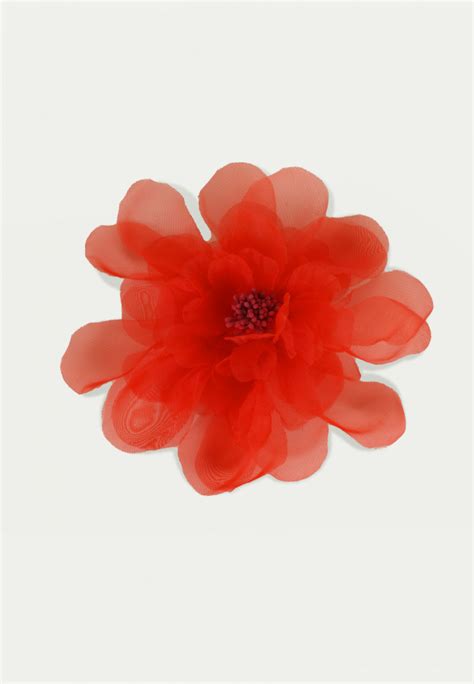 Nos Autres Accessoires Damya Broche Fleur Rouge Un Jour Aill