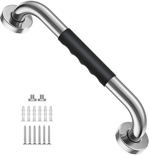 Inch Shower Grab Bar With Anti Slip Rubber Grip Stainless Steel