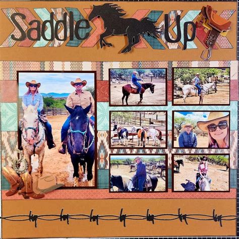 Pin By Michelle On Scrapbook Layouts In 2024 Cowboy Scrapbook Layouts