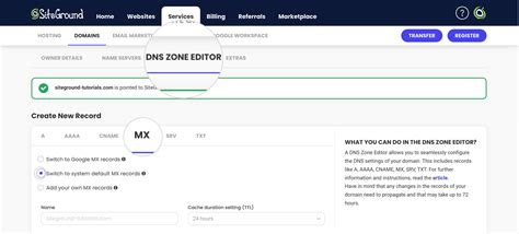 How To Point Your Mx Record To Siteground Siteground Tutorials