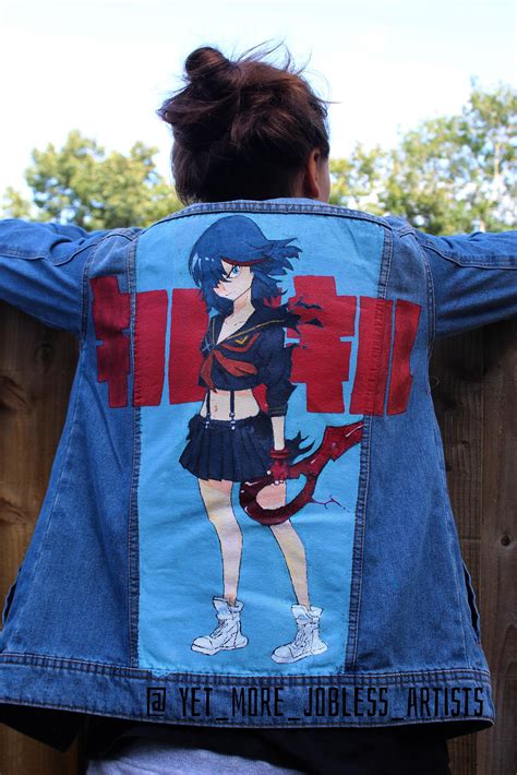 ART I Painted Ryuko Matoi From Kill La Kill On My Denim Jacket