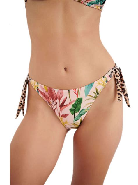 Blu4u Bikini Slip με Κορδονάκια Floral 23365021 13 Skroutz gr