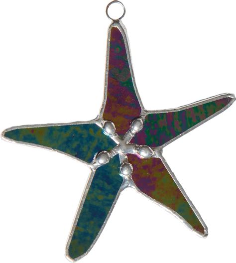 Amazon Stained Glass Starfish Suncatcher Black Pearl Great