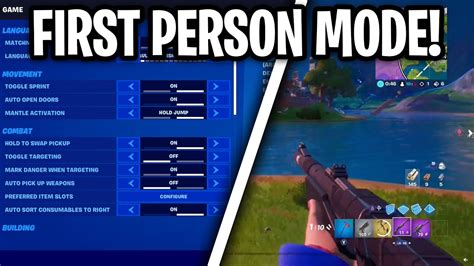 How To Enable First Person Mode In Fortnite Season 3 New Feature Youtube