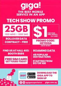 StarHub Giga Brochures From The Tech Show 2019 Singapore On Tech Show