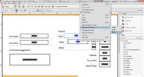 Edit Form Fields Create Fillable PDF Forms Easily Adobe Press