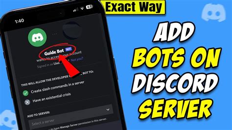 How To Add Bots On Discord Server With Mobile Youtube