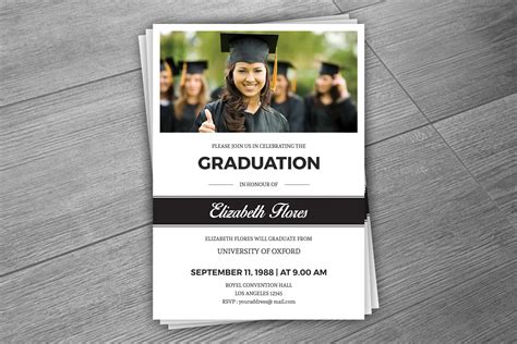 Graduation Announcement Card Graphic by sistecbd · Creative Fabrica