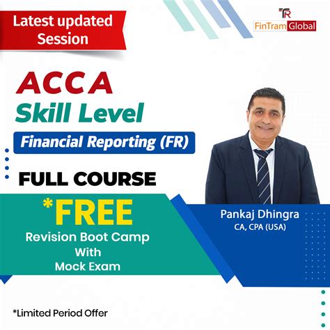 ACCA FR EXAM ACCA Financial Reporting ACCA F7 FinTram