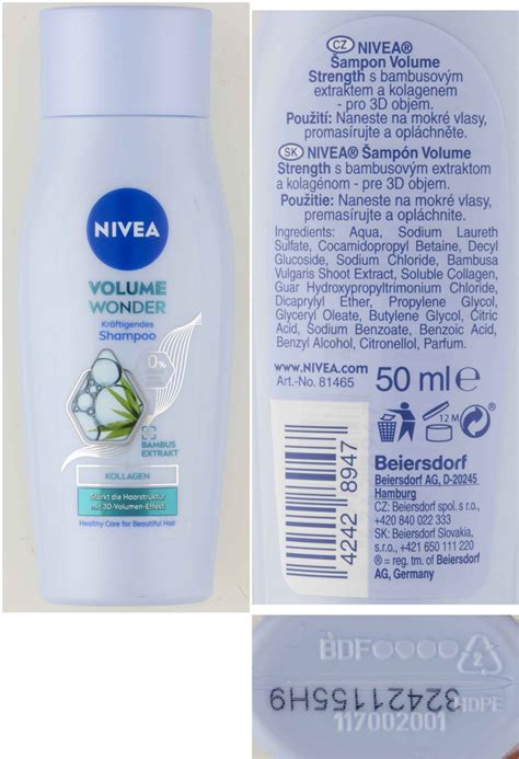 Teta Drogerie Nivea Volume Strength Ampon Ml