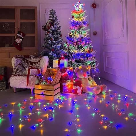 Led Guirlande Lumineuse Sapin De Noel Avec Etoile 324 Leds Guirlandes