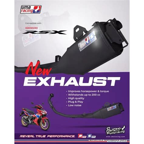 UMA RACING EXHAUST BACK PRESSURE RSX150 RSX NEW PNP EKZOS BACK PRESSURE