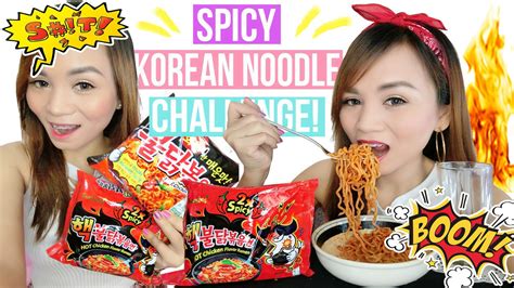 Real Asian Beauty: Spicy Korean Noodle Challenge - 불닭볶음면 먹방 (Fail or Pass?)