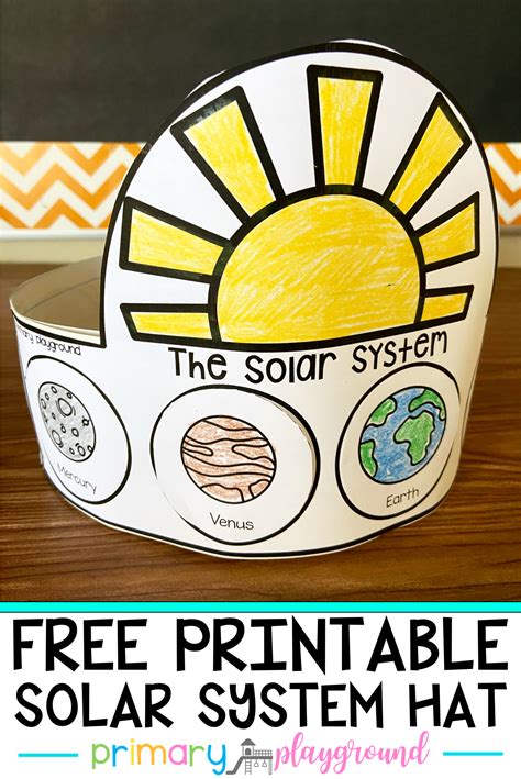 Free Printable Solar System Hat - Primary Playground | Space activities ...