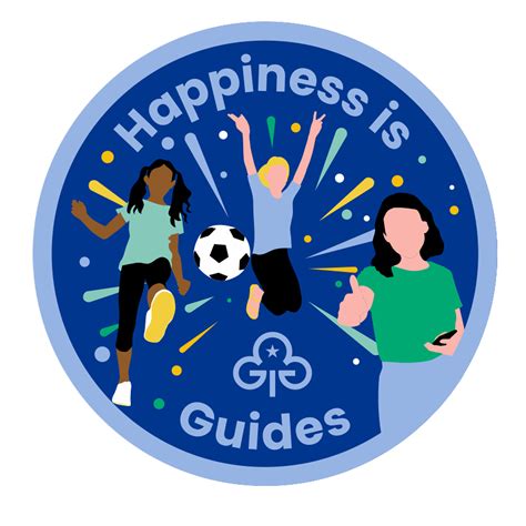 Happiness Is Guides Woven Badge Girlguiding North West England Shop