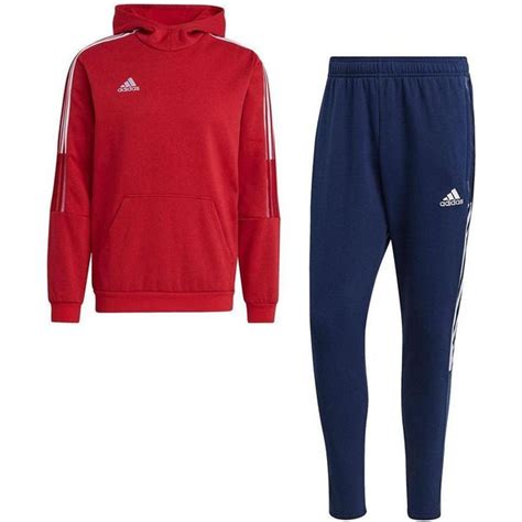 Dres Męski Tiro 21 Sweat Hoodie Adidas Red Navy Sport Shop Pl