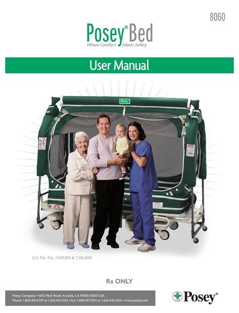 Posey Bed 8060 User Manual Pdf Download Manualslib