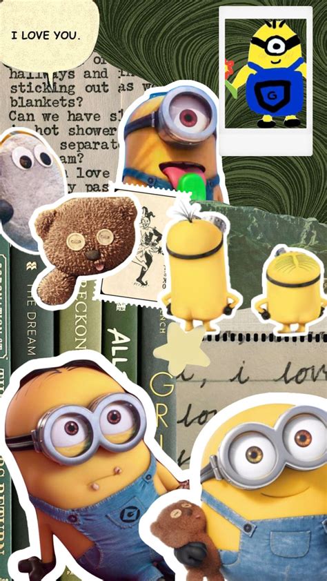 🍌minionaesthetic Minion Collage Aesthetic Greenaesthetic Aesthetic