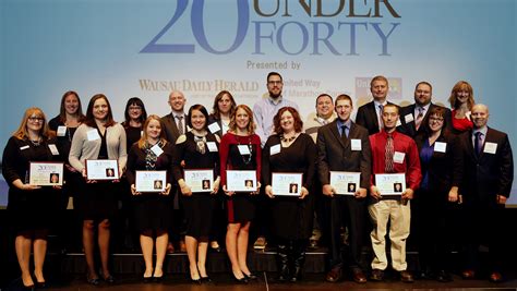 Wausau 20 Under Forty honored for achievements, involvement