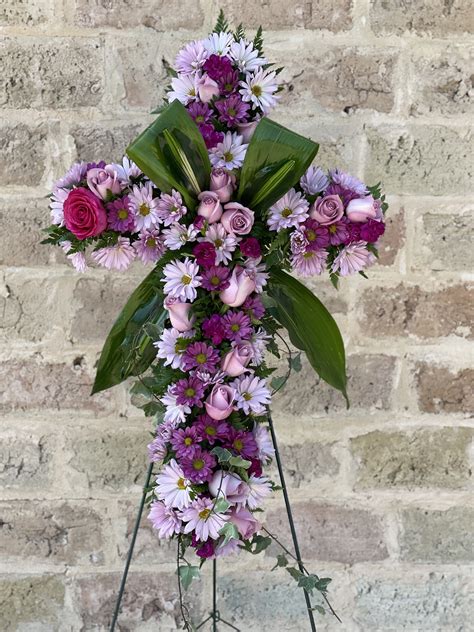 Finest Farewell Sympathy Cross in San Antonio, TX | Heavenly Floral Designs