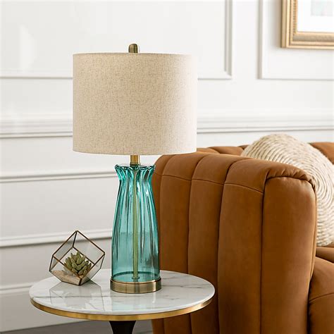 Jomar Hills Aqua Blue Table Lamp | Rooms to Go