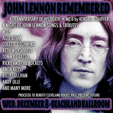 John Lennon Remembered A Night Of John Lennon Songs Tributes At