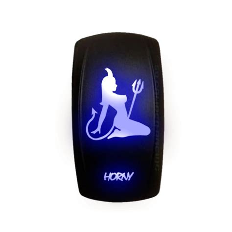 V Momentary Off Carling Rocker Switch Sexy Mudflap Girl Horny Design