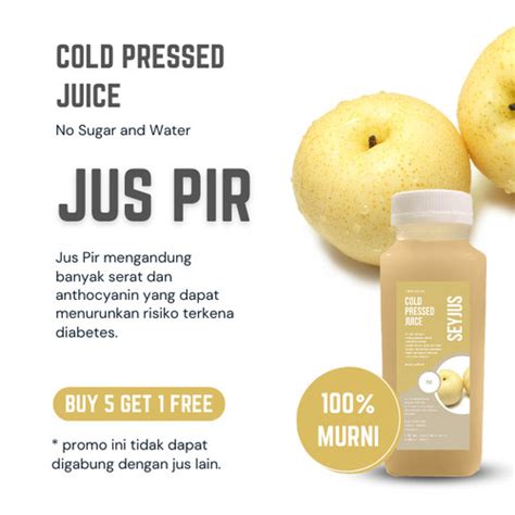 Jual Jus Pir Murni 1 Liter Cold Pressed Juice 1 Liter Jakarta