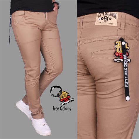 Jual Celana Chino Panjang Terlaris Fifty One Cowo Pria Murah Original