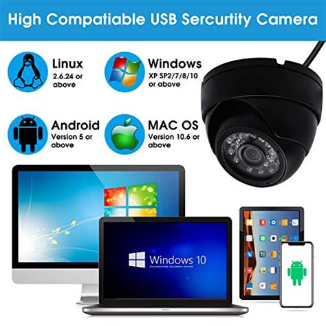 Svpro Waterproof Usb Security Camera With Ft Infrared Night Vision