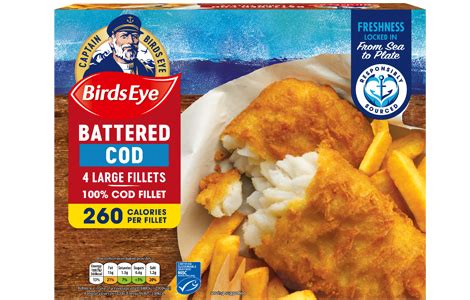 Large Battered Cod Fillets Birds Eye