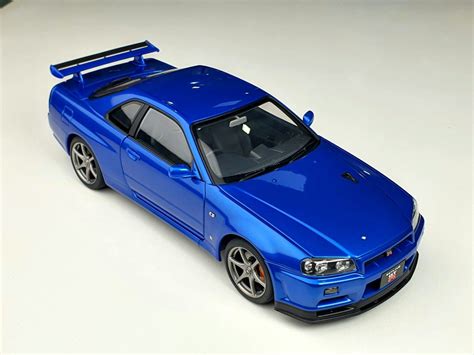 Xe Mô Hình Nissan Skyline Gt R R34 V Spec Ii 118 Autoart Xanh D Shop Xe Mô Hình Tĩnh