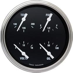 Classic Instruments Hot Rod Series Gauge Sets Free Shipping On Orders Over At Summit Racing