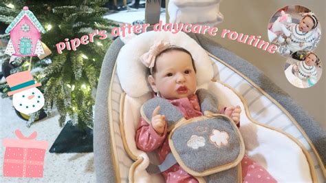 Reborn Baby Piper S After Daycare Routine Vlogmas Wk Youtube