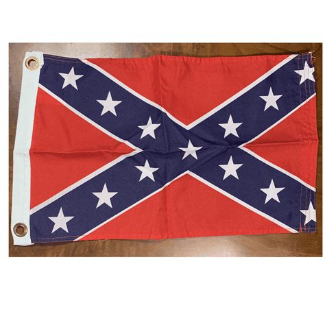 Rebel Flag Confederate Battle Flag 12 X 18 Inch With Grommets Standard