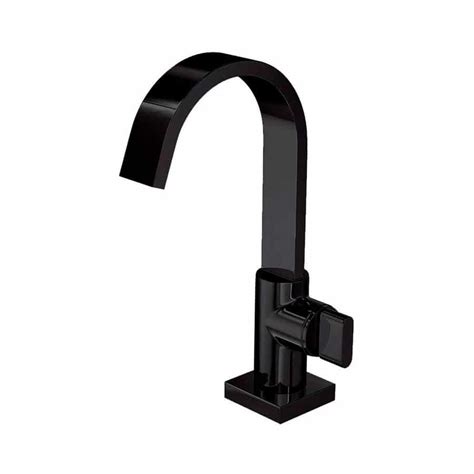 Torneira Para Banheiro De Mesa Bica Slim M Vel Preto Fosco Loja