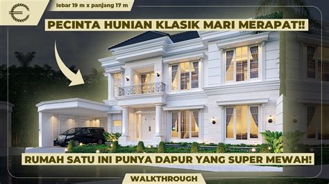 Desain Rumah Klasik 2 Lantai Ibu HNF 1237 Malang Jawa Timur