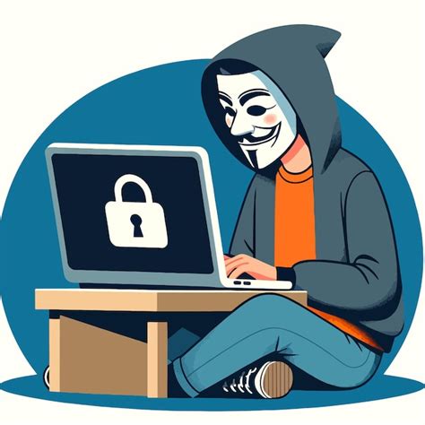 Premium Vector Cybersecurity Hacker Illustration Concept