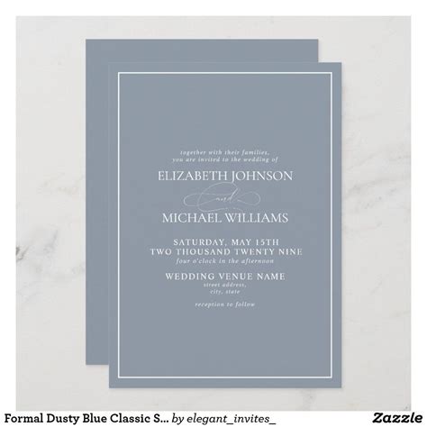 Formal Wedding Invitations Elegant Invitations Invites Afternoon