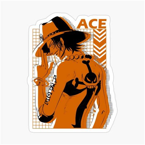 Anime One Piece Portgas D Ace Sticker For Sale By PerPsh Ace One