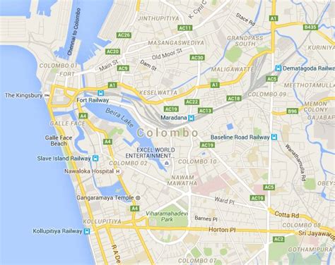 Colombo City Map And Location Finder