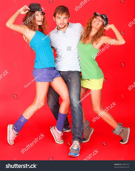 Group Of A Modern Young People. Fashion, Education, Holidays. Stock Photo 38567413 : Shutterstock