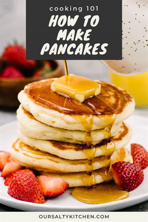 How to Make Fluffy Homemade Pancakes - Our Salty Kitchen