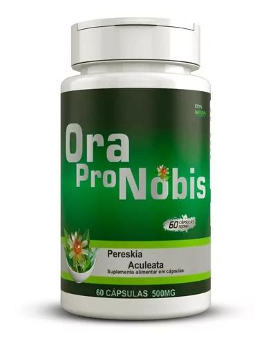 Ora Pro Nobis 500mg 60 Cápsulas Pereskia Aculeata Proteína